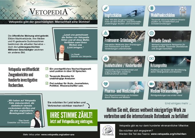 Vorschau der Druckversion des Vetopedia-Flyers